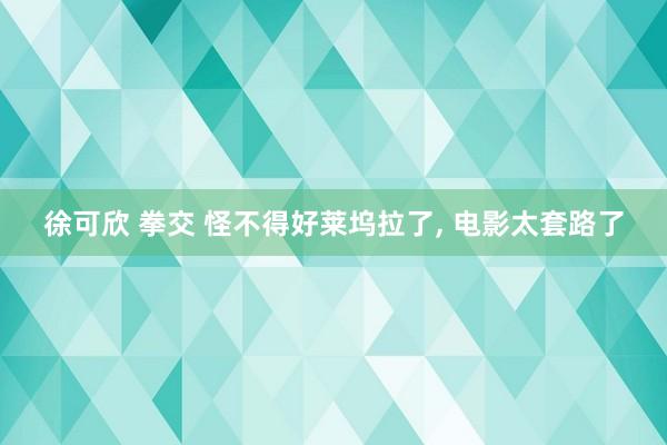 徐可欣 拳交 怪不得好莱坞拉了, 电影太套路了