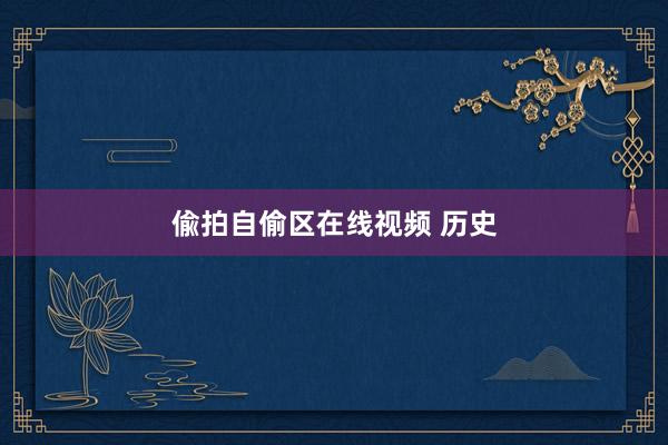 偸拍自偷区在线视频 历史