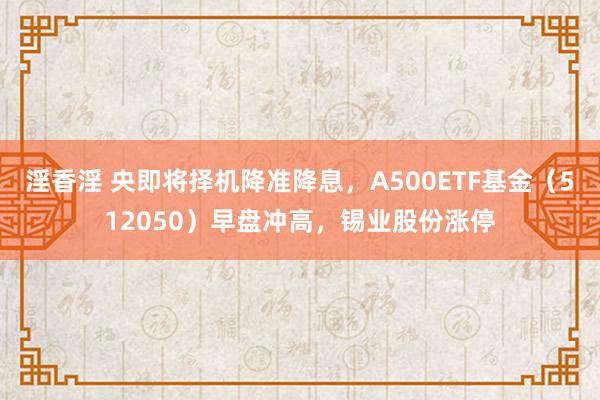 淫香淫 央即将择机降准降息，A500ETF基金（512050）早盘冲高，锡业股份涨停